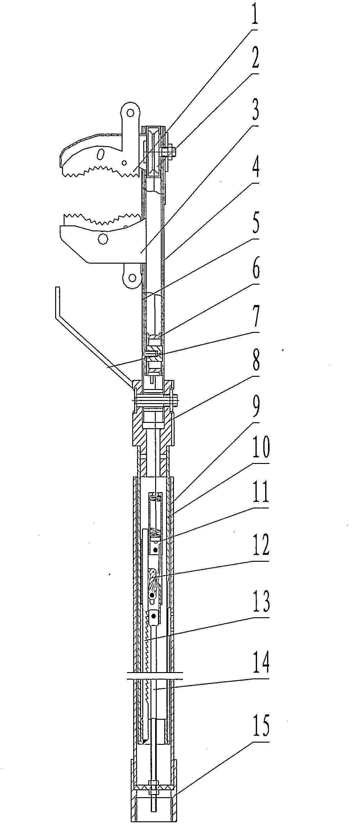Multi-angle operating rod