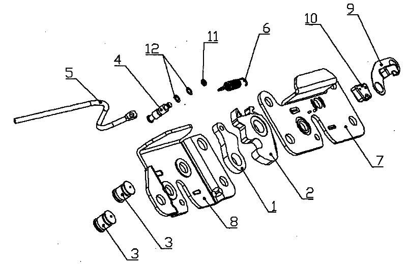 Modularized seat backrest latch