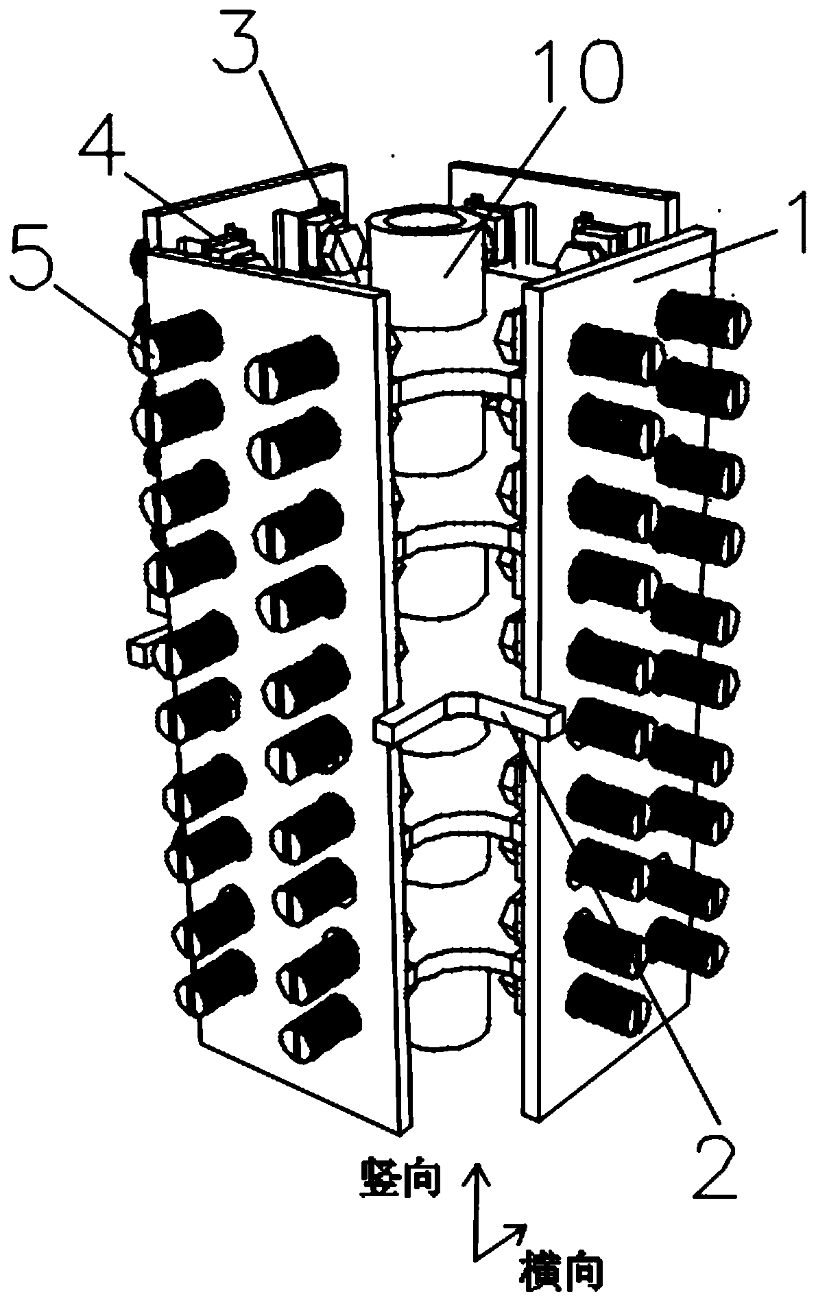 Improved assembly type building cage type six-way joint and assembly method thereof