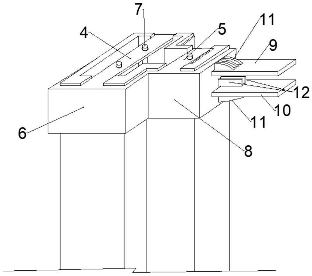 Special-shaped column and I-shaped steel beam connecting joint structure and joint safety monitoring method