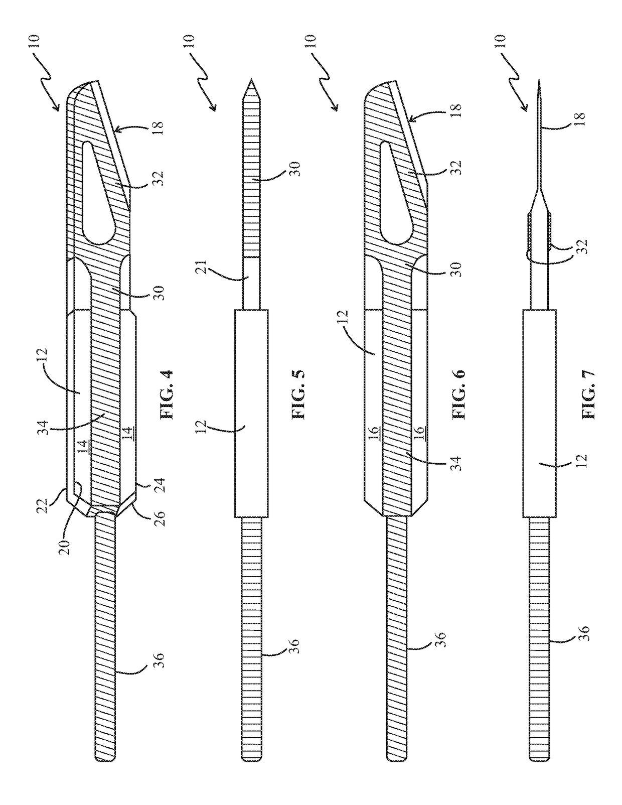 Monopolar electrosurgery blade and electrosurgery blade assembly