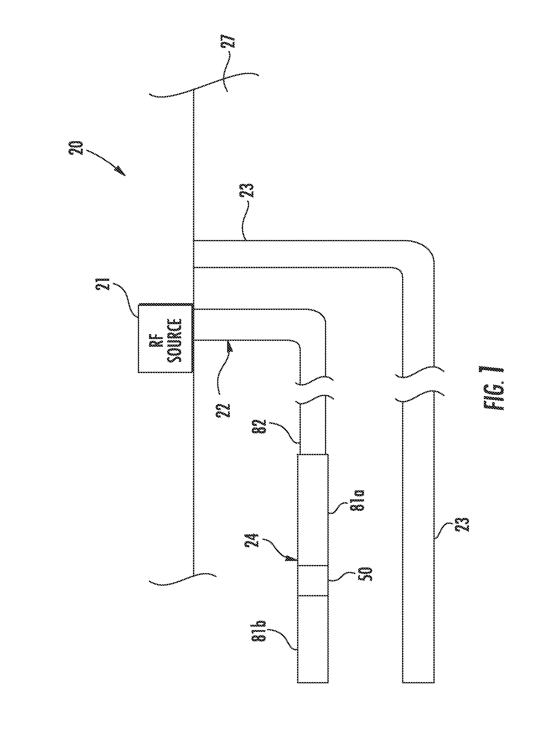 RF antenna assembly with dielectric isolator and related methods