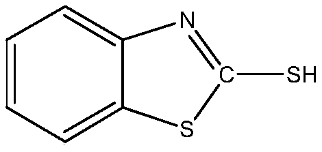 Accelerator M modified alkylphenol-formaldehyde resin, and preparation method and application thereof