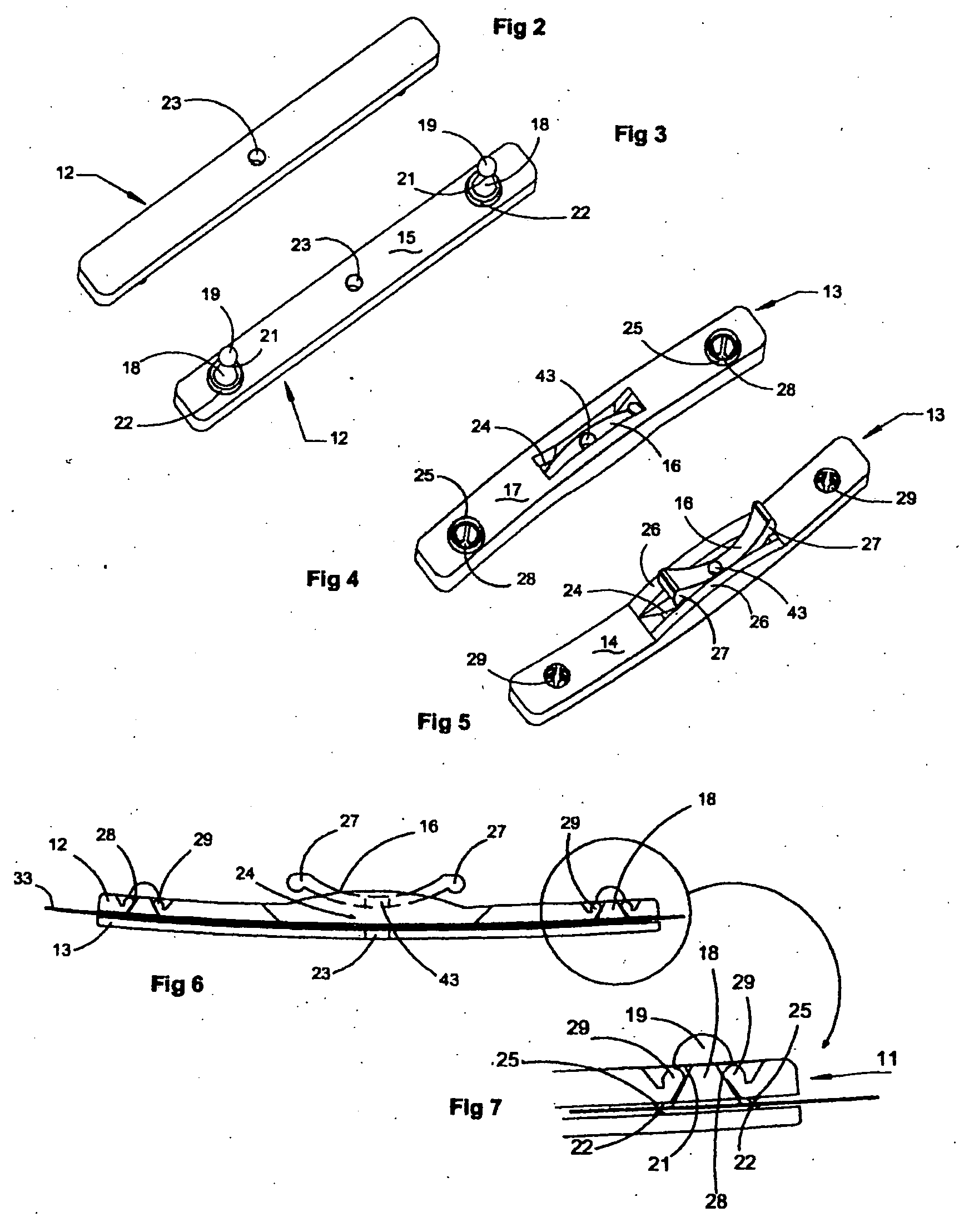 Fixing device for a notice board