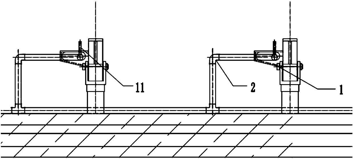 The method of preventing steel sticking to the walking beam of the steel pipe walking heat treatment furnace