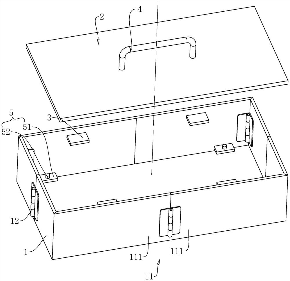 Detachable cast-in-place concrete reserved hole mold