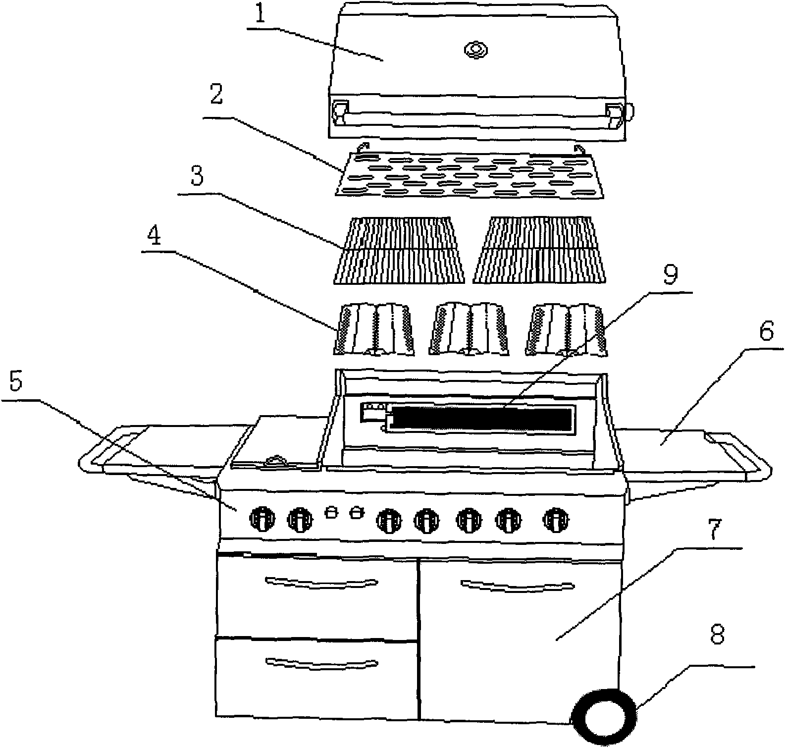 Novel gas-fired roasting oven