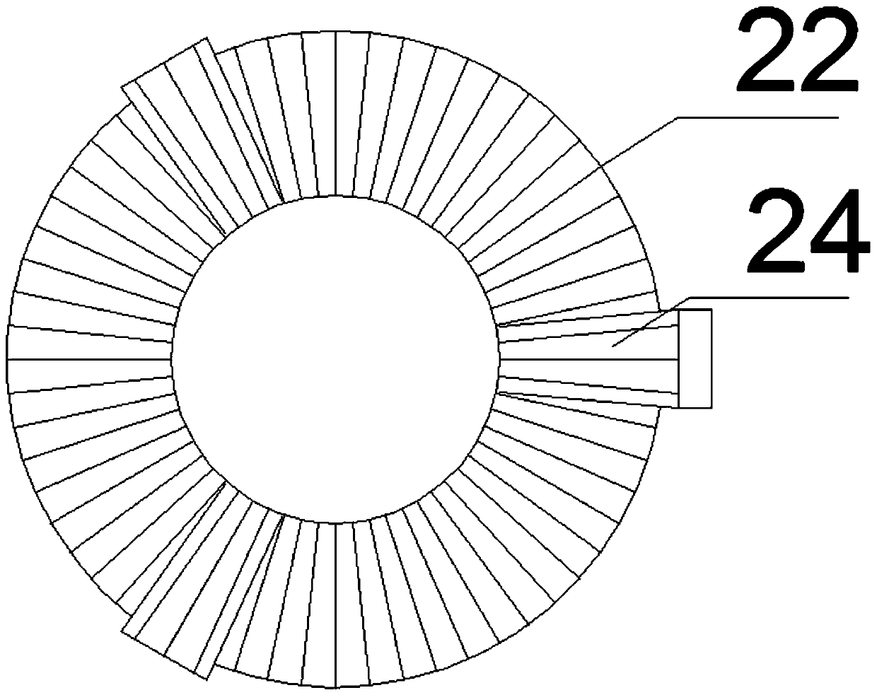 Welded ball mesh frame locating device for building house with long span