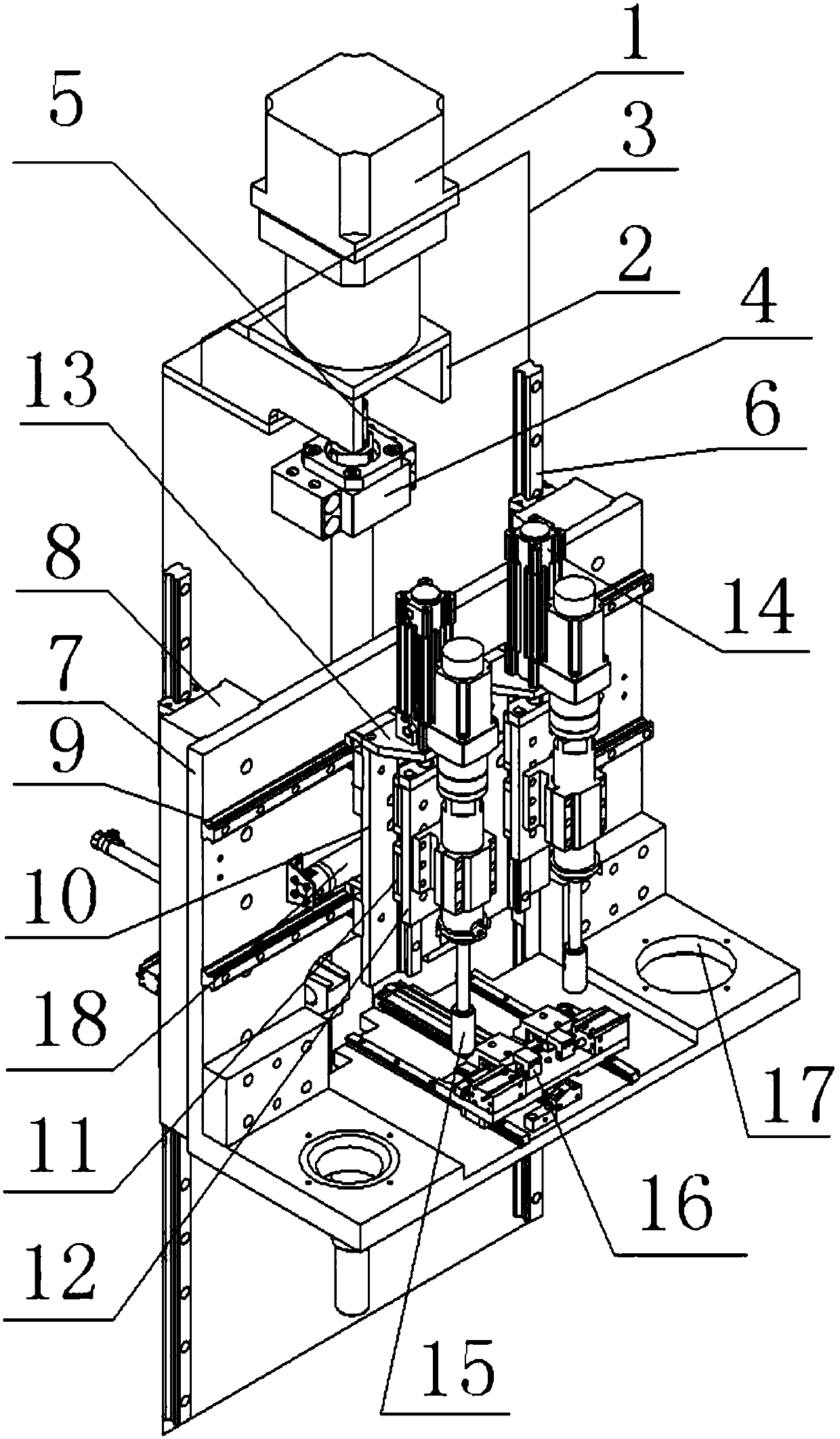 Full-automatic nut pre-loading machine