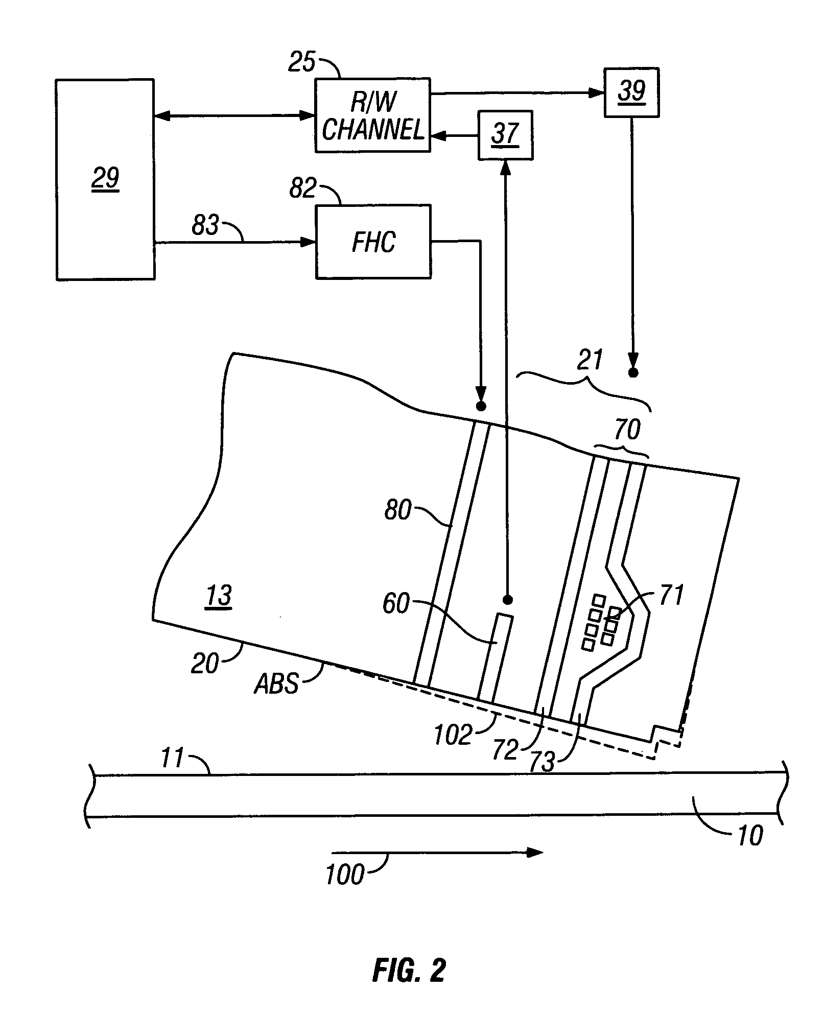 System and method for determining head-disk contact in a magnetic recording disk drive