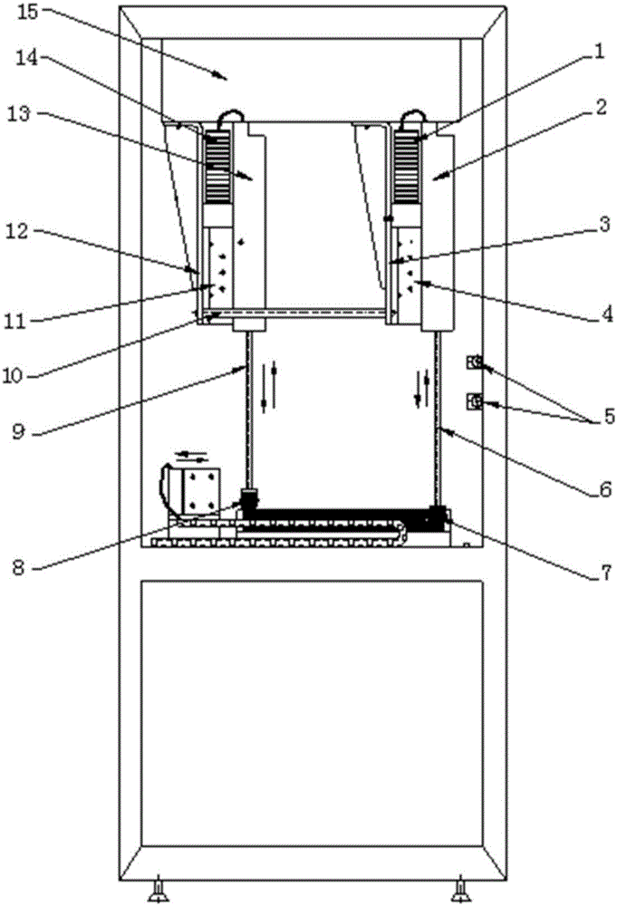 Automatic adhesion assembly device for plastic face board