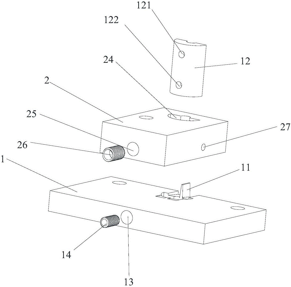 Button leading-out mechanism of beading machine