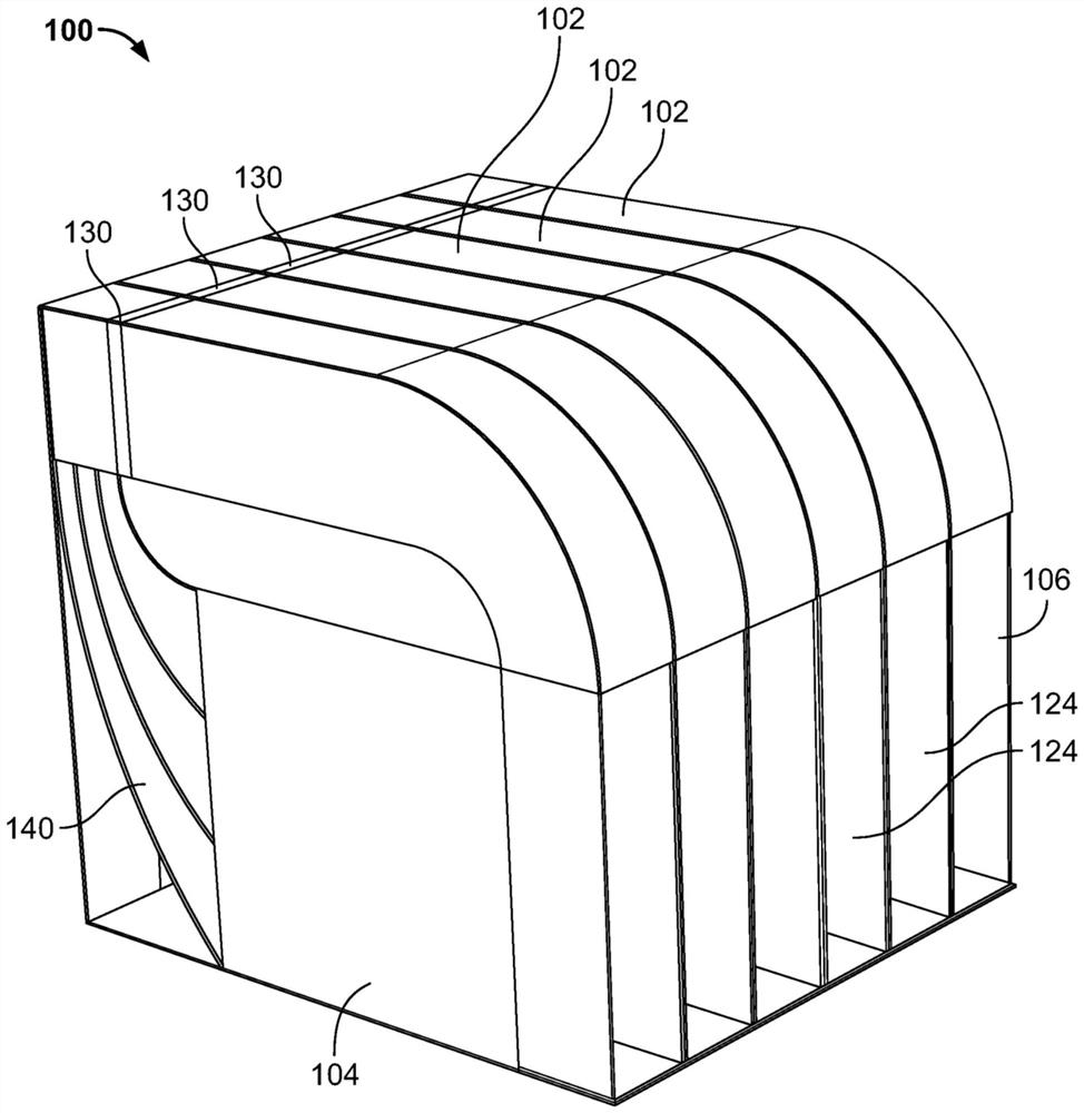 Blast chamber cooling with guided airflow