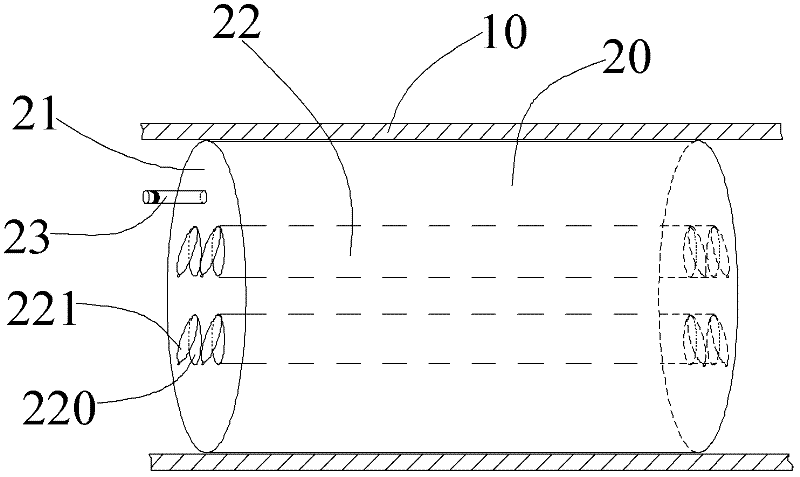 Cable pipeline construction method and air bag applied in the method