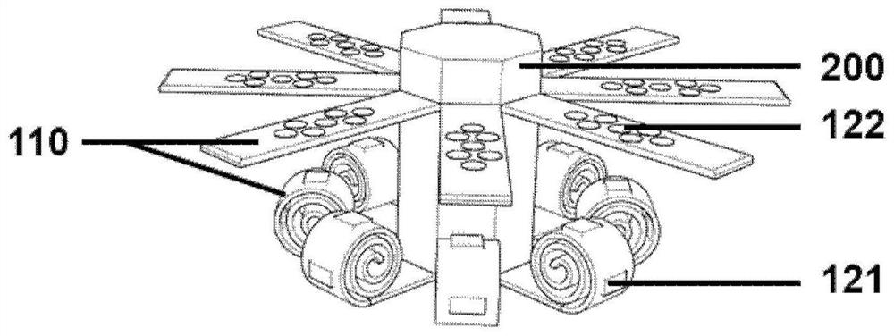 Multi-directional implantable flexible electronic device and its preparation method