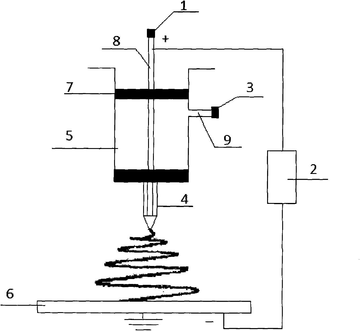 Nanofiber with specific surface area capable of being increased