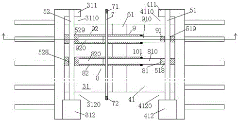 A bridge with self-cleaning expansion joint device with dust-proof aprons