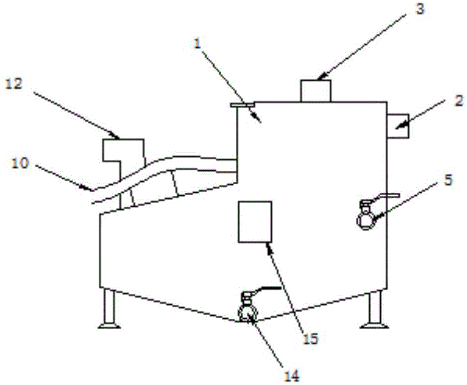 Device for separating and purifying sewage