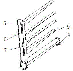 Adjustable longitudinal reinforcement bracket of variable-helix and continuous-hooped steel reinforcement framework forming machine