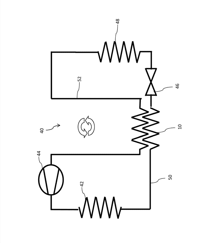 Controllable heat exchanger for a motor vehicle air conditioning system