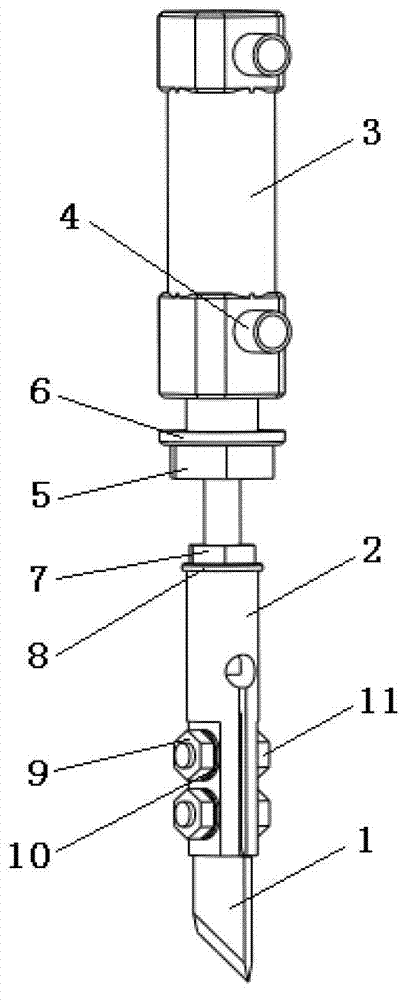 Shearing mechanism of resin-based fiber placement system