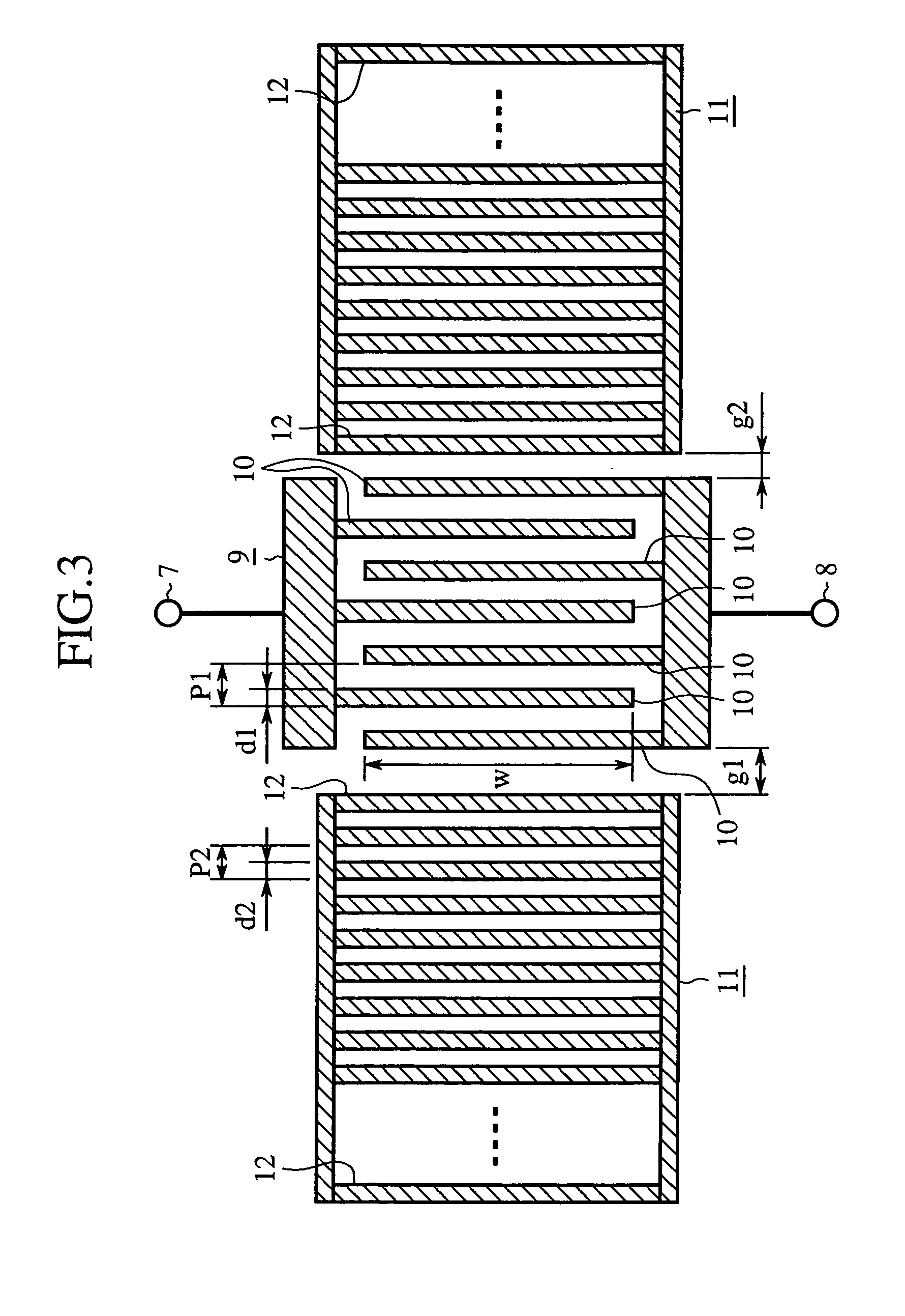 Filter circuit with series and parallel elements