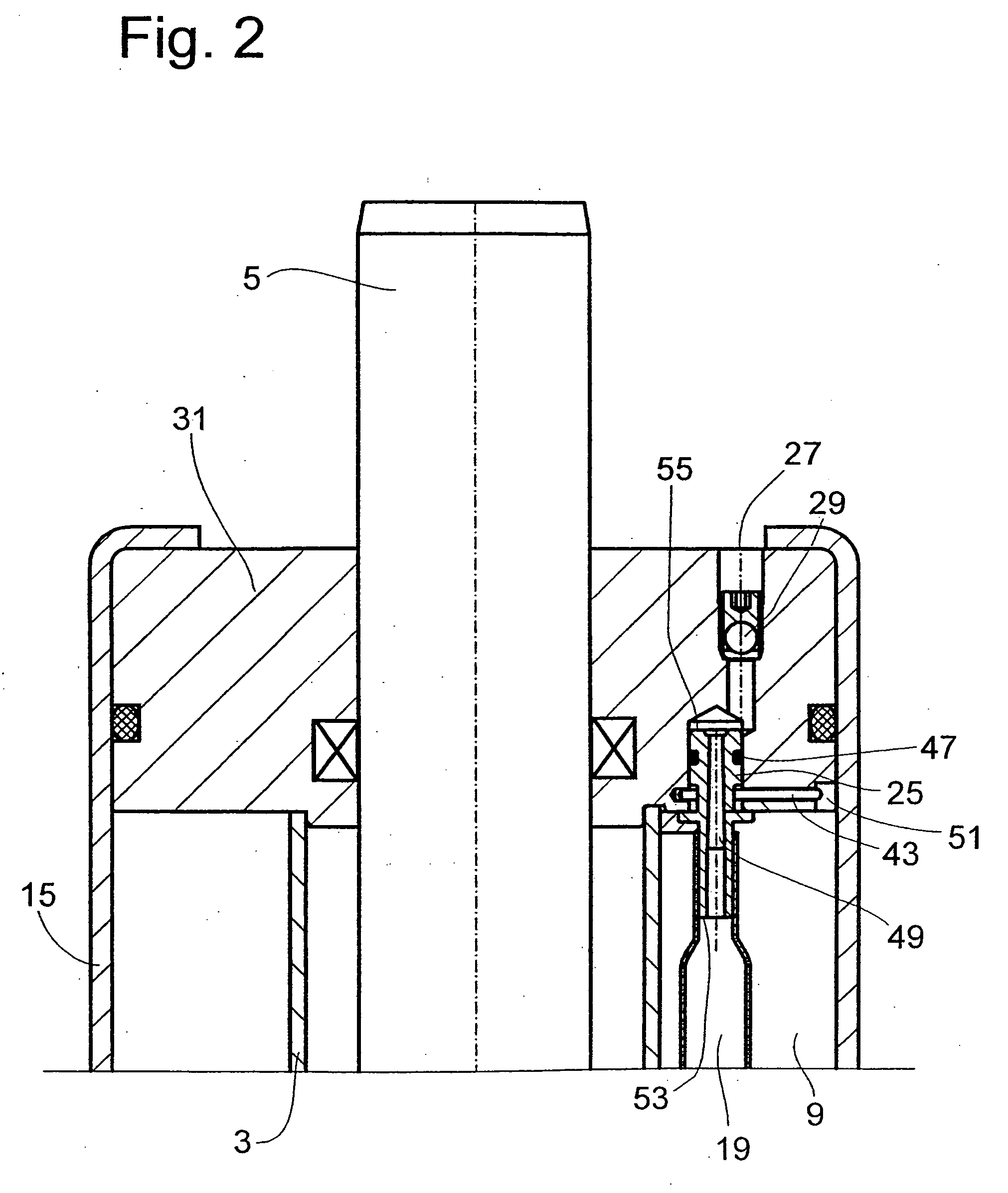 Pressure container in a vibration damper