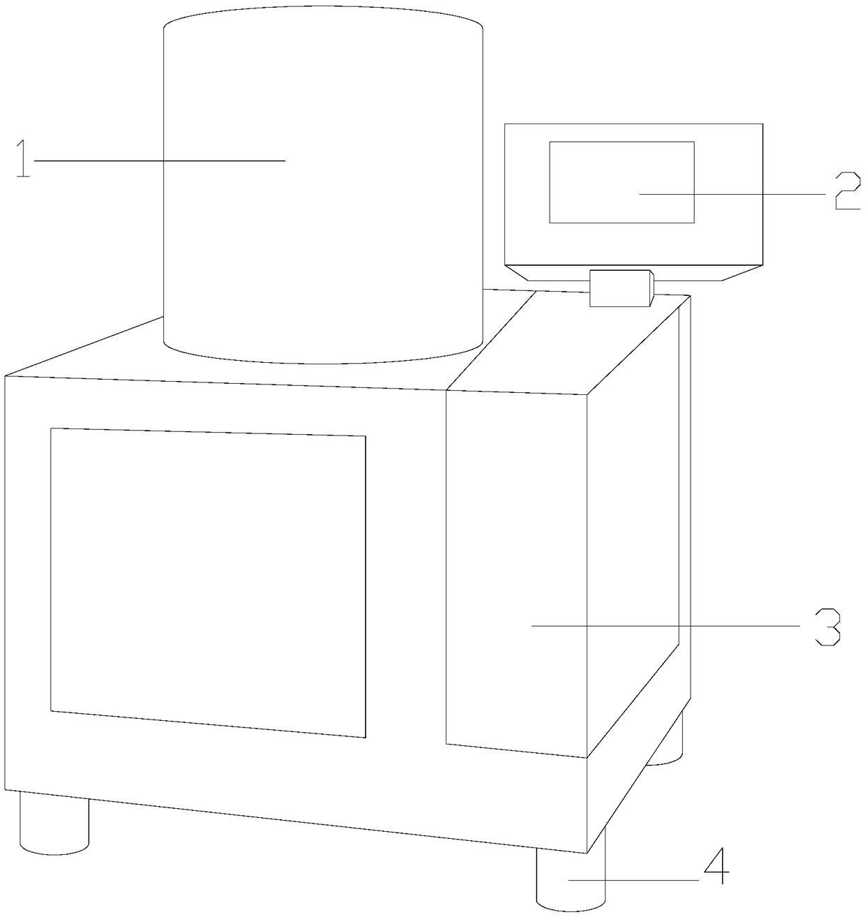 Detection device for permeability coefficient of pervious concrete