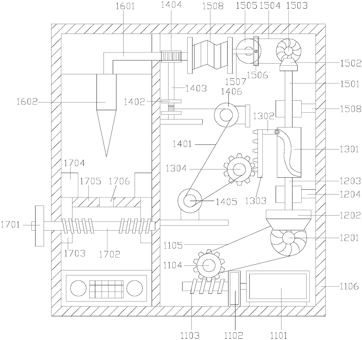 Detection device for permeability coefficient of pervious concrete