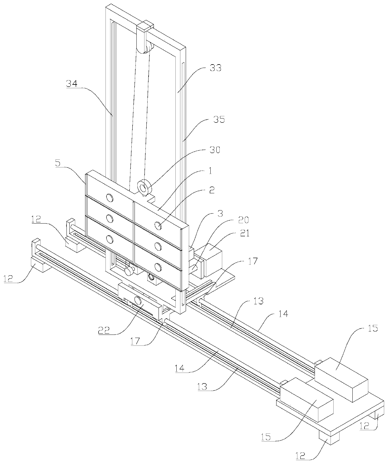 Wall tile pasting machine