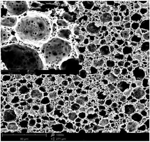 Pressure-sensitive polymer syntactic foam with hierarchical cellular structure and preparation method thereof