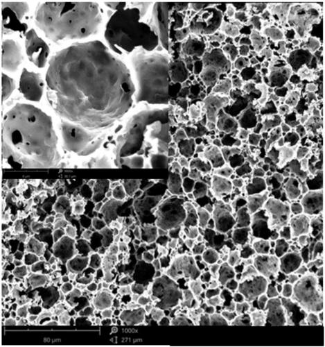 Pressure-sensitive polymer syntactic foam with hierarchical cellular structure and preparation method thereof