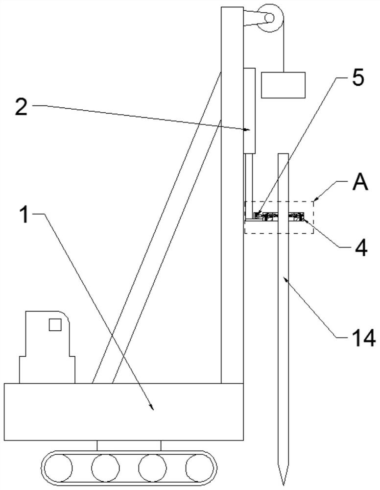 Convenient-to-operate pile driver for constructional engineering