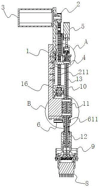 Parallel clamping-type large electronic element pasting and inserting operation head and pasting and inserting method thereof