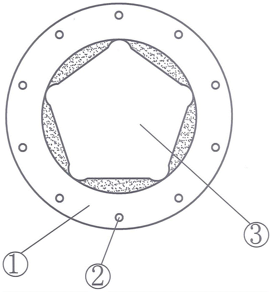 Pentagonal forming die barrel