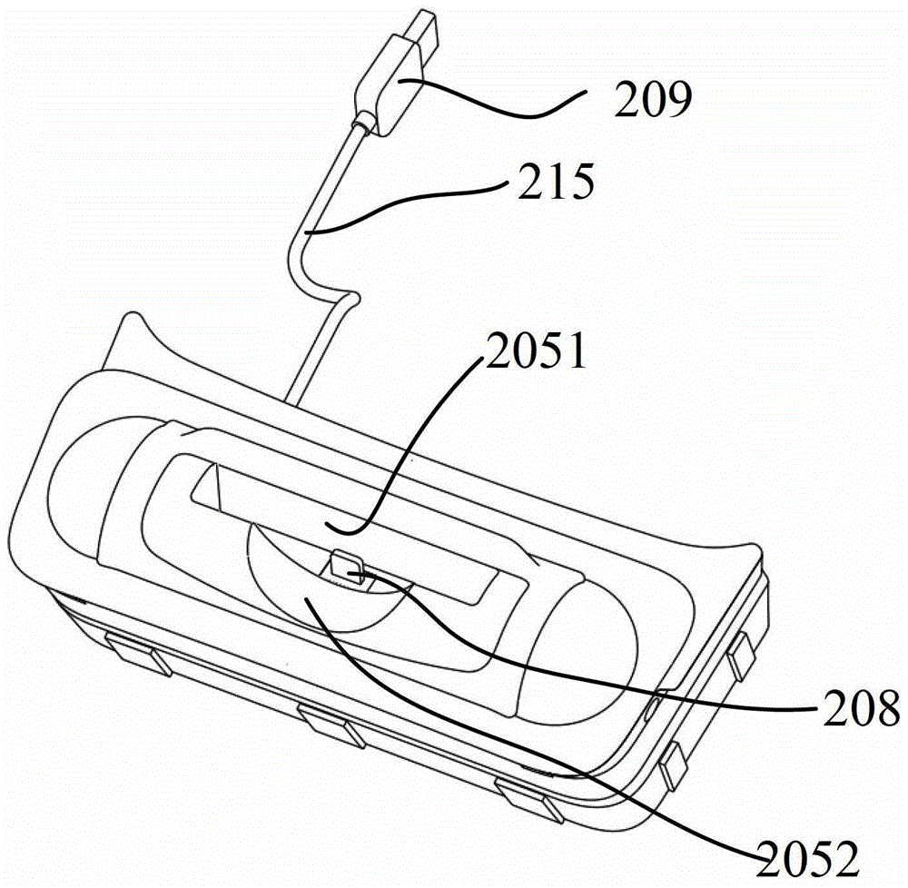 A charging device for a vehicle-mounted portable terminal and a vehicle center console