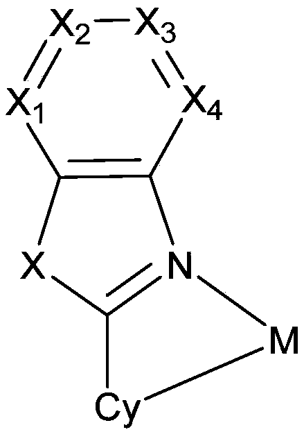 Metal complex containing azabenzothiazole