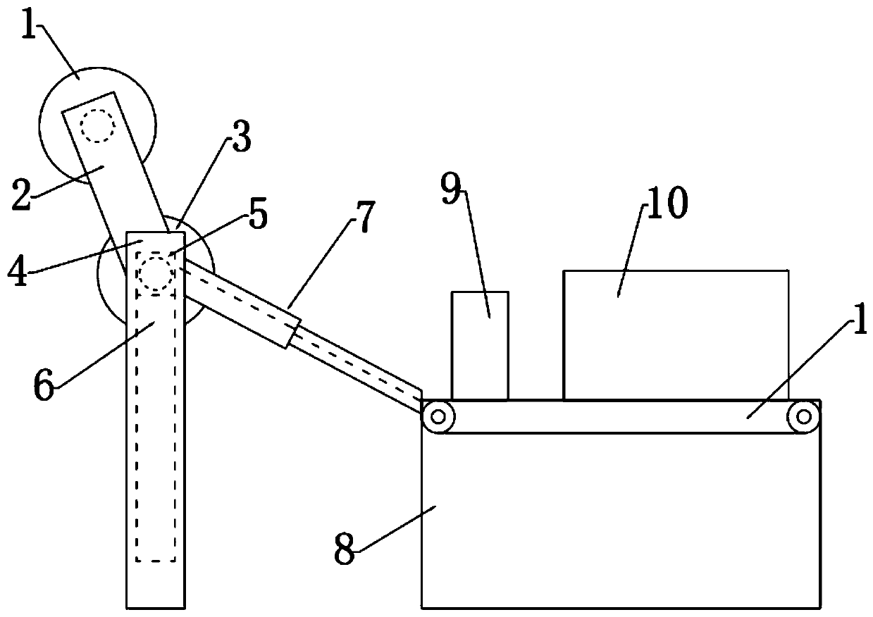 Drilling device for automatic feeding