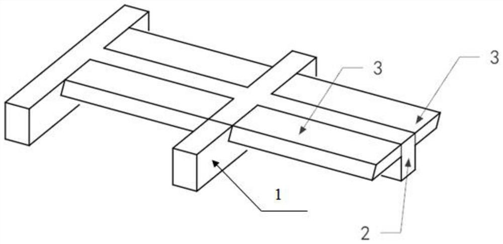 Reinforced concrete artificial roof of underground mine shallow hole shrinkage method chamber