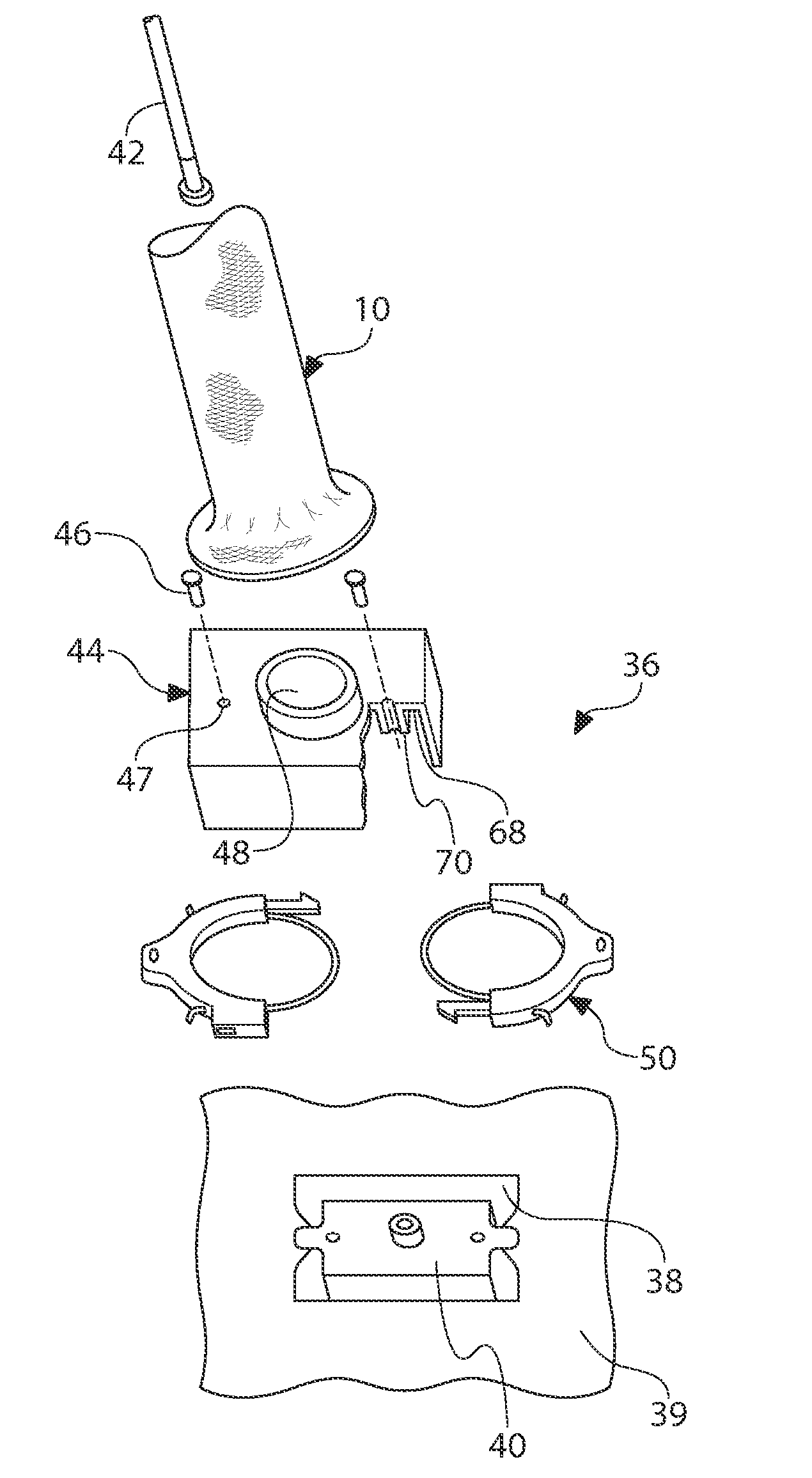 End plate mounting system for a braided sleeve with integral flanged end and its associated method of manufacture