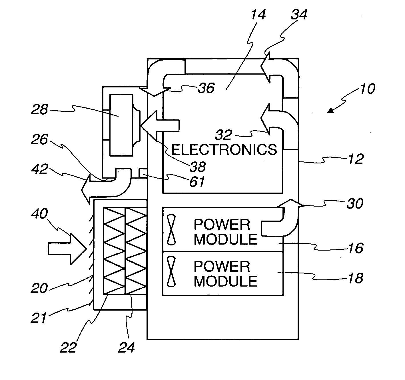 Filter system for an electronic equipment enclosure