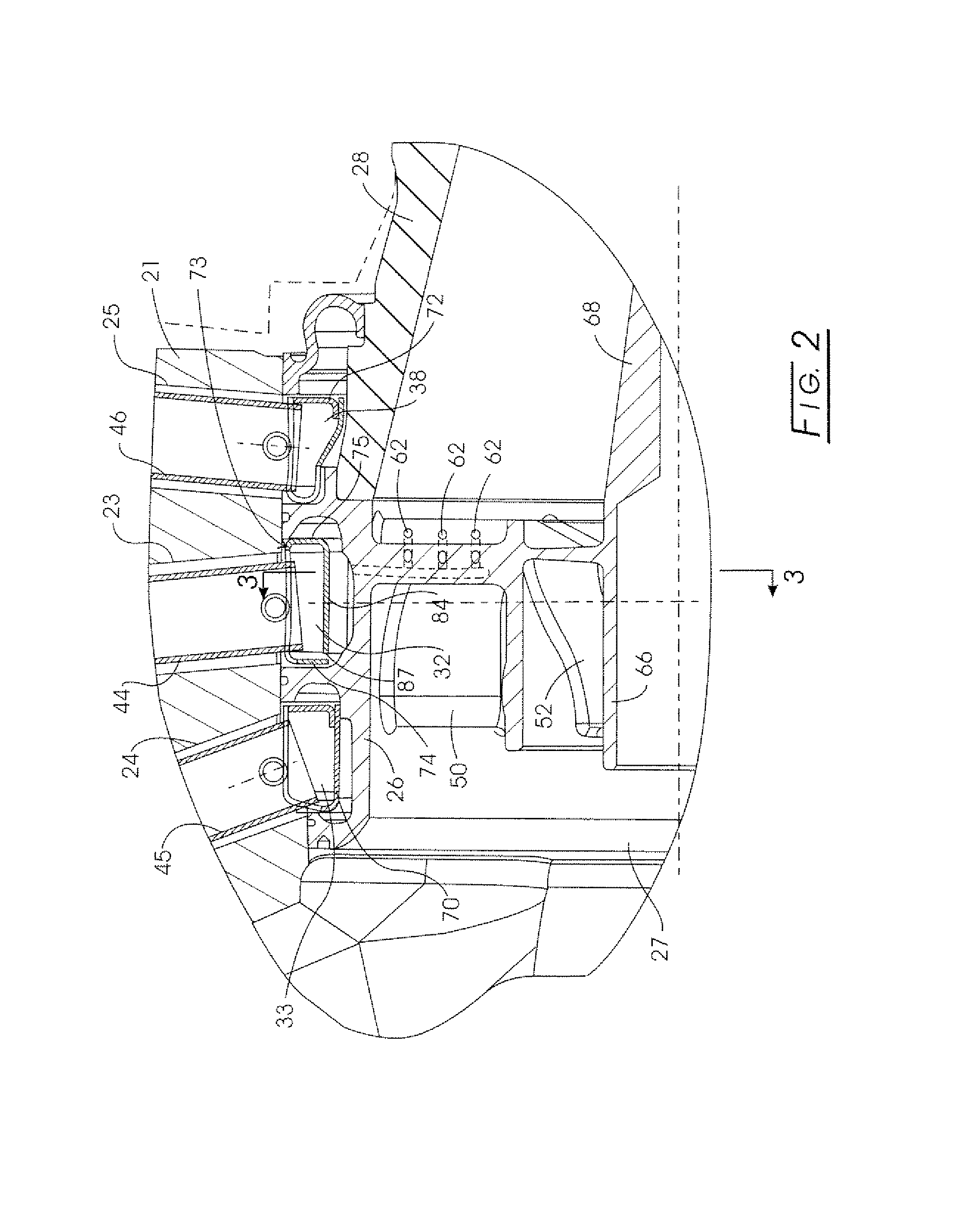 Nozzle assembly with fuel tube deflector