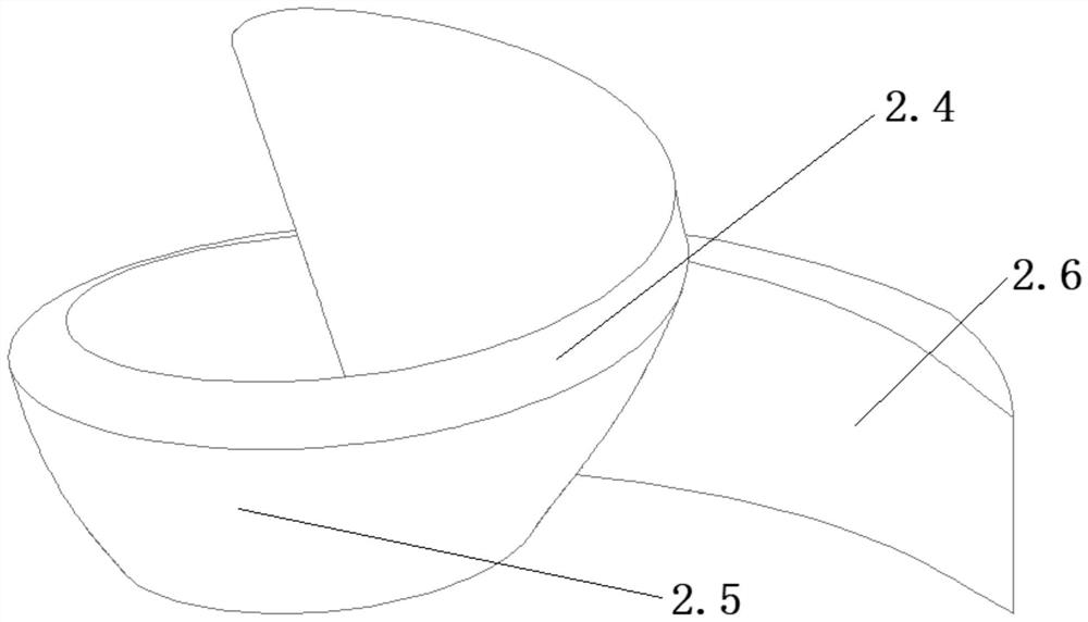 Spiral centrifugal impeller and blood pump