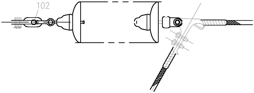 Fixing device of rear clamp of wing-shaped clamp