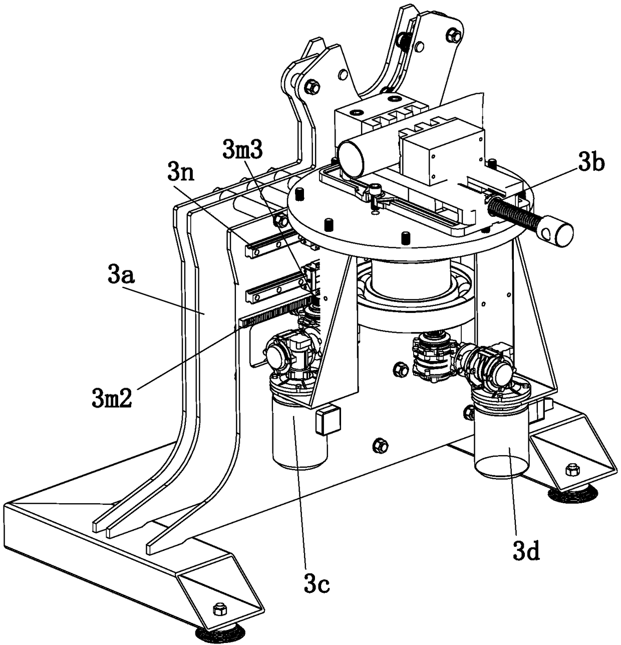 Positioning device for to-be-machined pipe fittings