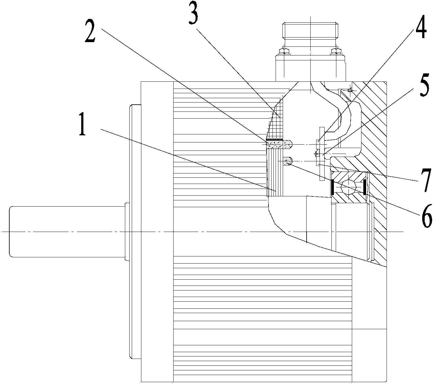 Servo motor with encoder function and position detection method of servo motor with encoder function