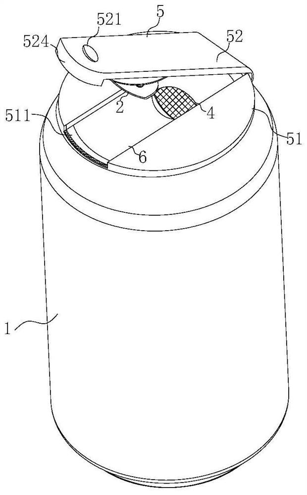 Pull cover and ring-pull can thereof
