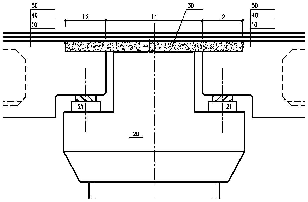 Simply supported beam bridge deck plate continuous structure and construction method thereof