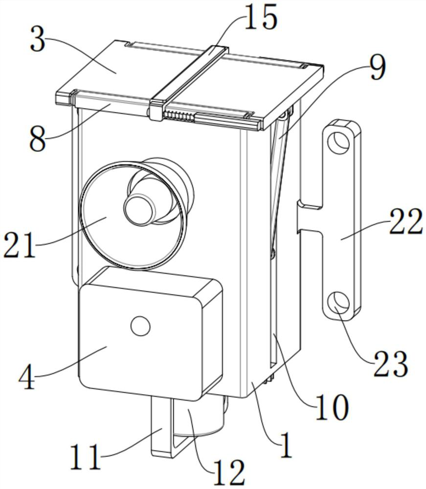 Voice acousto-optic device for reminding people to approach danger in engineering machinery