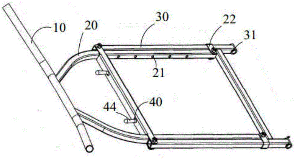 Manipulating handle of snowmobile